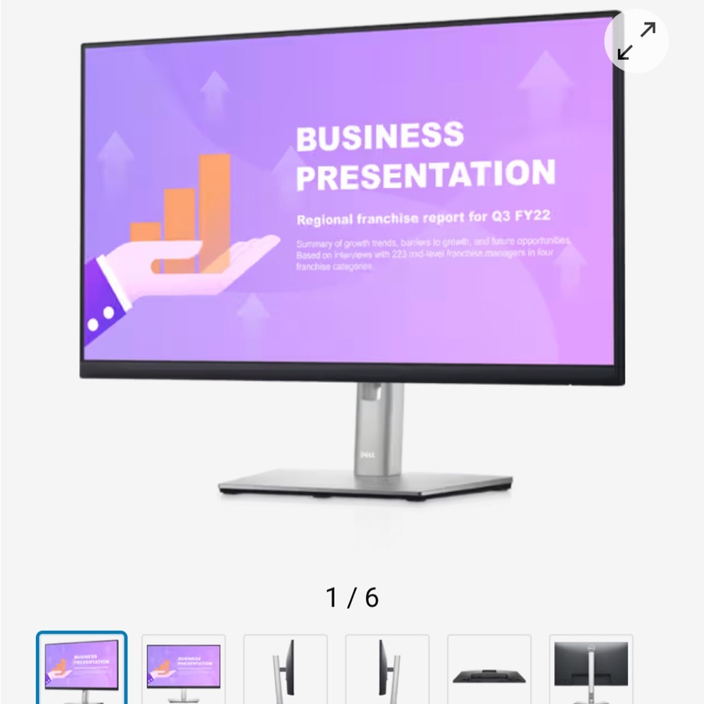 Double Dell P2422HE computer monitors